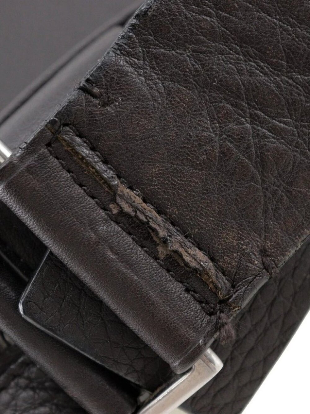 PRADA Messenger bag Shoulder Bag Brown Calfskin mens - Picture 5 of 10